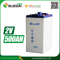 Bateri Gel 2V 500AH Bateri Elektronik Untuk Sistem Suria Rumah