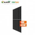 Bluesun Solar Half Cut PERC Mono 144Sel PV Modul 420w 425w 430w 435w 440w Panel Suria