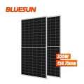 Hefei Bluesun Solar 335Watt 335W Kristal Tunggal 158.75mm Monocrystalline Separuh Potong 335W Panel Suria