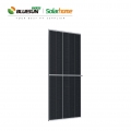 Bluesun 210mm sel solar 550watt kaca dua solar panel solar 550w dwimuka separuh sel pv mono panel solar 210mm bipv panel solar