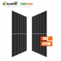 Panel solar 455W stok Amerika Syarikat 455watt separuh potong 144 sel panel solar mono perc dengan teknologi terkini