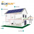 Sistem Suria Hibrid Bluesun 6KW Dengan Sistem Penyongsang Suria Bankup 6000W Bateri Rumah