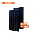 bluesun HJT panel solar jenis n 650W 640W panel solar 650 W 650watt
