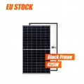 pra-jualan! bluesun EU menyimpan 54-sel bingkai hitam panel solar 425watt 182mm panel solar sel solar 425W modul PV
