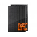 Bluesun Topcon All Black 450W Panel Suria Untuk Kegunaan Komersial Rumah
    