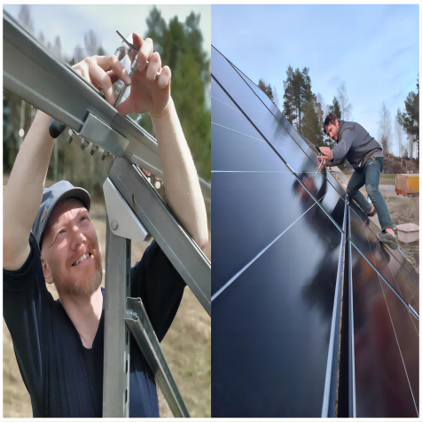Bluesun 15kw pada sistem solar grid di Sweden