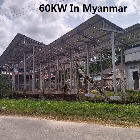 sistem suria bluesun 60KW di myanmar