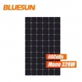 Bluesun Kecekapan Tinggi 320w Dwimuka Kecekapan Tinggi Panel Suria 320 watt Dwimuka panel solar