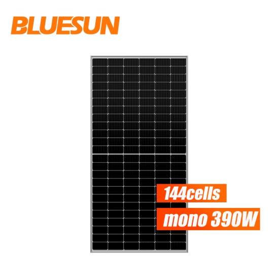 Bluesun glass perc half solar cell solar panel 390w solar panel for home use