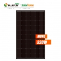 Bluesun Eropah panel solar bebas cukai gudang320 watt semua mono hitam 320w panel solar silikon hitam penuh