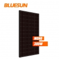 Modul PV Hitam Bluesun Kecekapan Tinggi Mono 380W 380Watt 380Wp 380 W Panel Suria