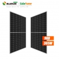 Bluesun 166mm panel solar separuh potong sel silikon perc pv modul 365w 365watt mono 365 w panel solar
