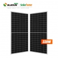 Pengeluaran Solar Bluesun 330 Watt 330W Panel Suria Perc Half Cell 330W Harga Fotovoltaik