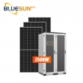 Bluesun 200KW Sistem Suria Hibrid 200KW Solares Penyelesaian Grid Mikro Penyimpanan Tenaga Industri Komersial