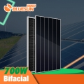 Bluesun panel solar dwimuka kayap kecekapan tinggi baharu N-Type Monocrystalline 700 watt panel solar
