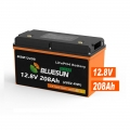 Bateri Boleh Dicas semula Bluesun Lithium-ion 12V 200Ah LifePO4 Lithium Solar Bateri 200Ah Bateri DOD