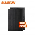Bluesun kecekapan tinggi semua panel solar pv hitam 440watt jet n-jenis 450w harga panel solar kayap mono