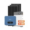 bluesun solar 5KW 8KW 10KW 12KW sistem storan tenaga bateri litium hibrid dinding kuasa solar untuk kegunaan kediaman
