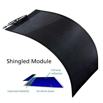 Panel Suria Mono Kecil Kecekapan Tinggi---Shingled&Panel Suria separa fleksibel