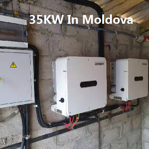  Bluesun Rooftop 35KW Pada sistem solar grid di Moldova