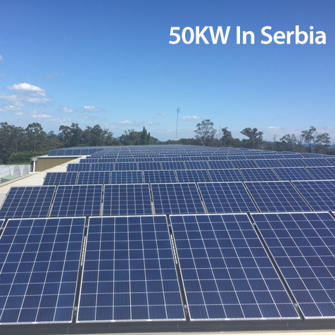 50kw pada sistem solar grid di serbia
