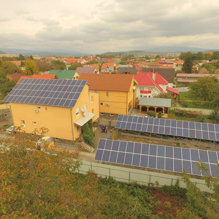 Sistem suria grid 30kw di ukraine untuk kediaman