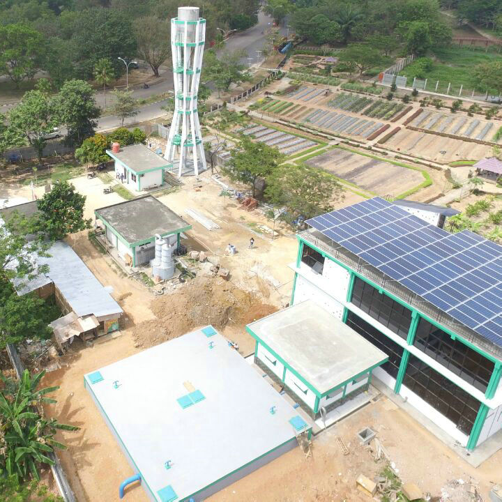 30kw solar sistem hibrid di indonesia untuk kegunaan komersial