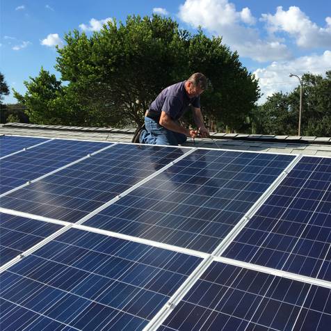 3KW Grid terikat sistem Solar di Florida untuk kediaman