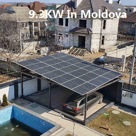  Bluesun 9.3kw Pada sistem solar grid di Moldova