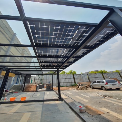 Panel solar Bluesun 375W dipasang di JAKARTA, Indonesia